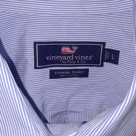 Vineyard Vines Large Longsleeve Pinstripe - Picture 2 of 5